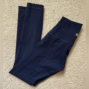 Lululemon, True Navy, High Rise Wunder Train leggings